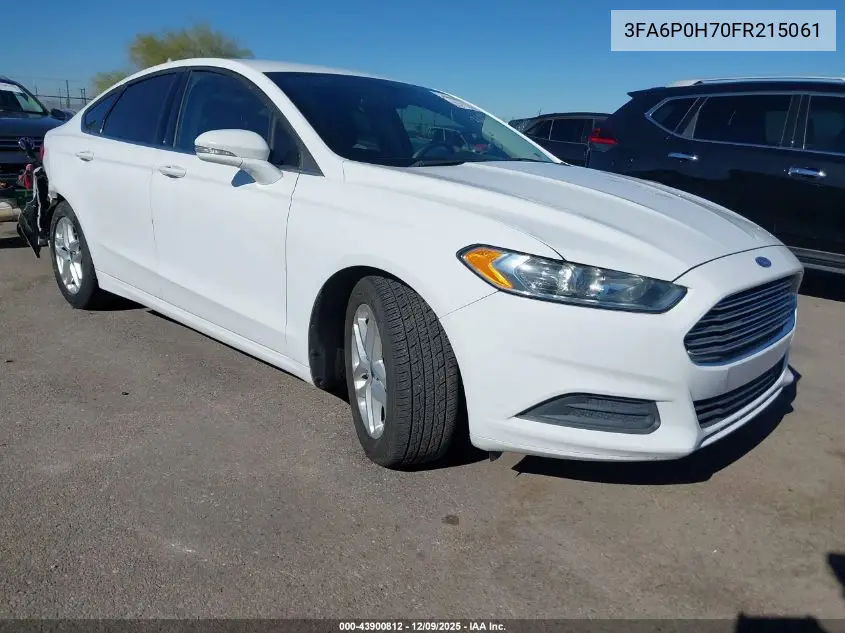 3FA6P0H70FR215061 2015 Ford Fusion Se