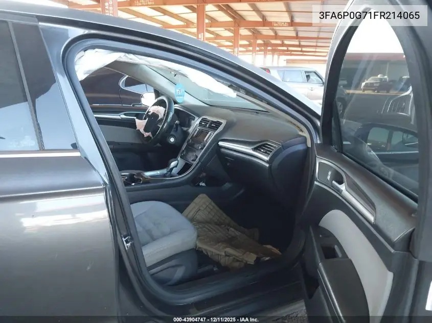 3FA6P0G71FR214065 2015 Ford Fusion S