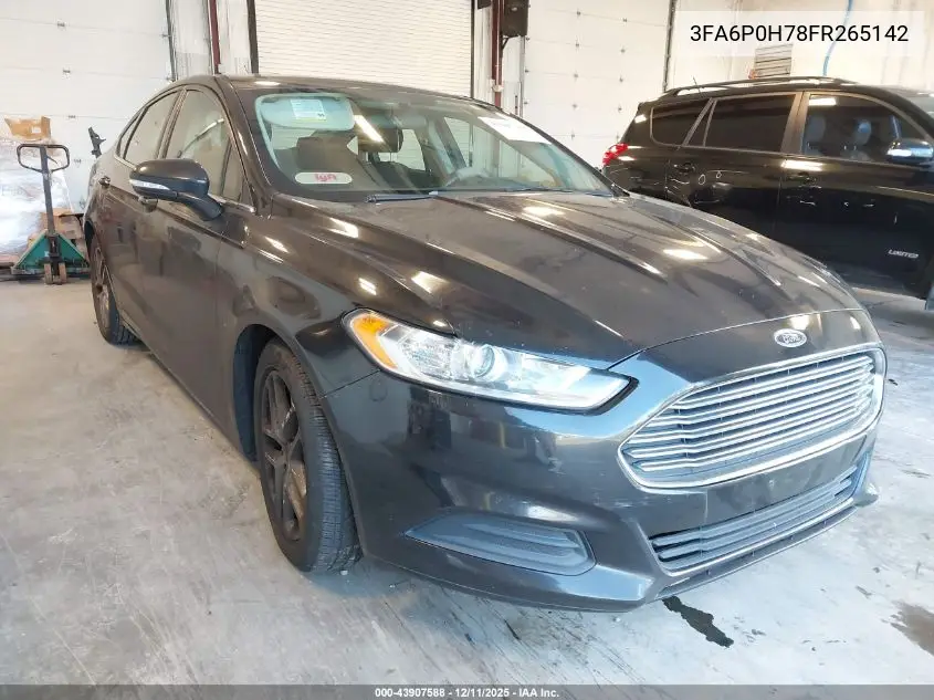 3FA6P0H78FR265142 2015 Ford Fusion Se