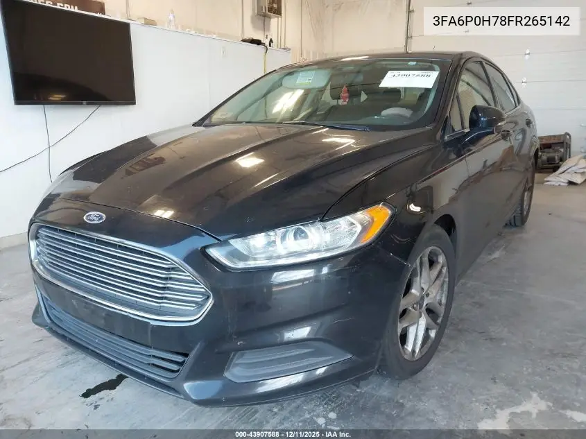 3FA6P0H78FR265142 2015 Ford Fusion Se