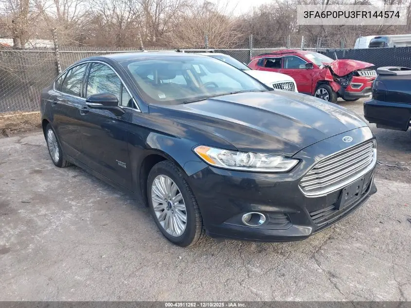 3FA6P0PU3FR144574 2015 Ford Fusion Energi Se Luxury