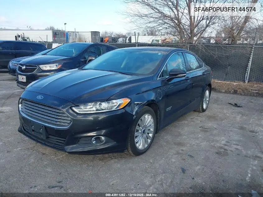 3FA6P0PU3FR144574 2015 Ford Fusion Energi Se Luxury