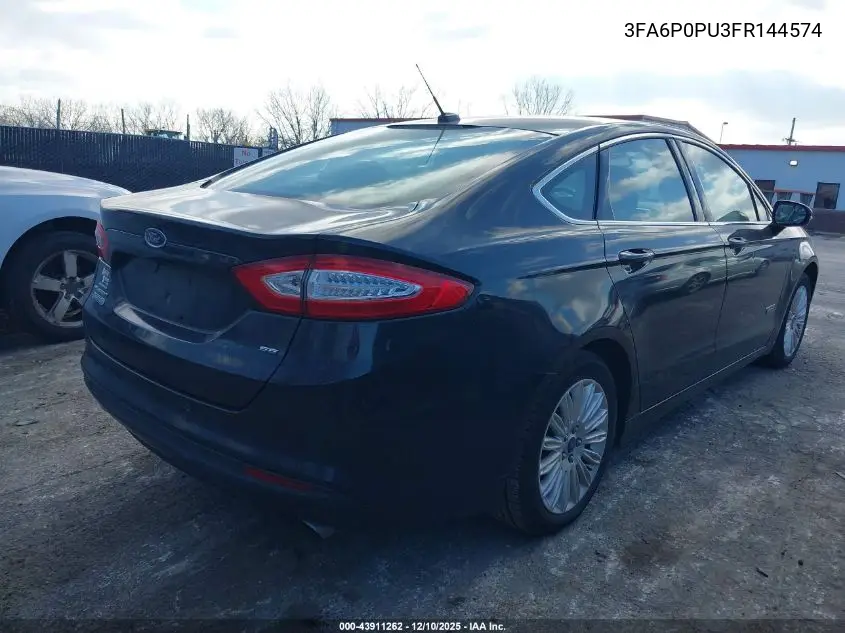 3FA6P0PU3FR144574 2015 Ford Fusion Energi Se Luxury