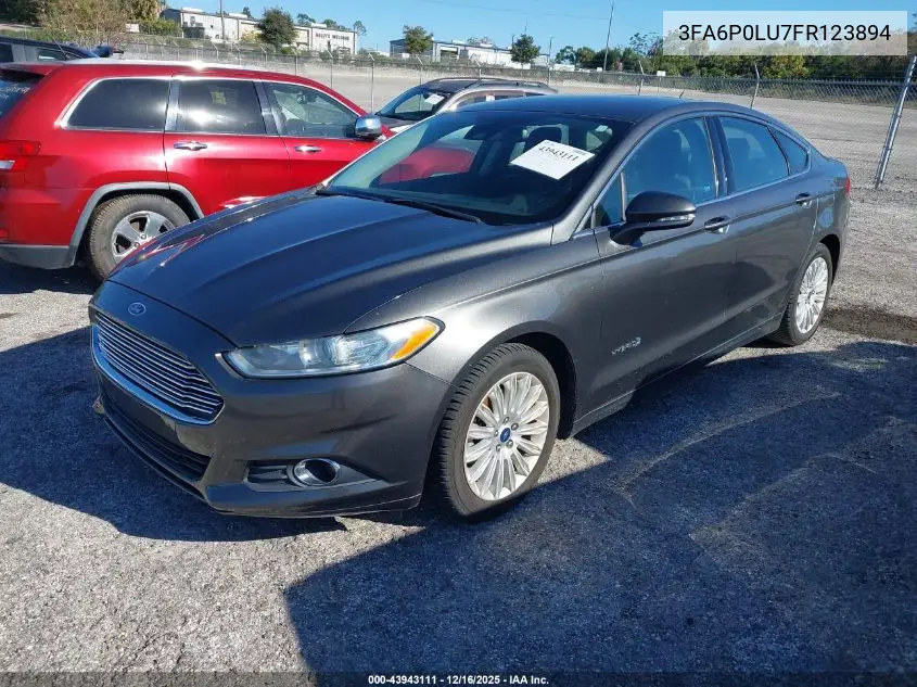 3FA6P0LU7FR123894 2015 Ford Fusion Hybrid Se