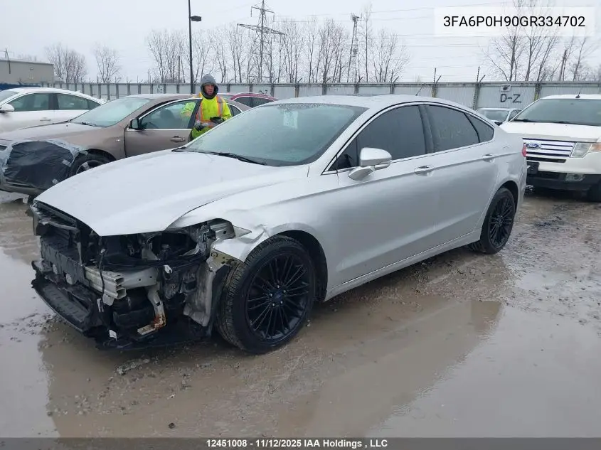 3FA6P0H90GR334702 2016 Ford Fusion Se