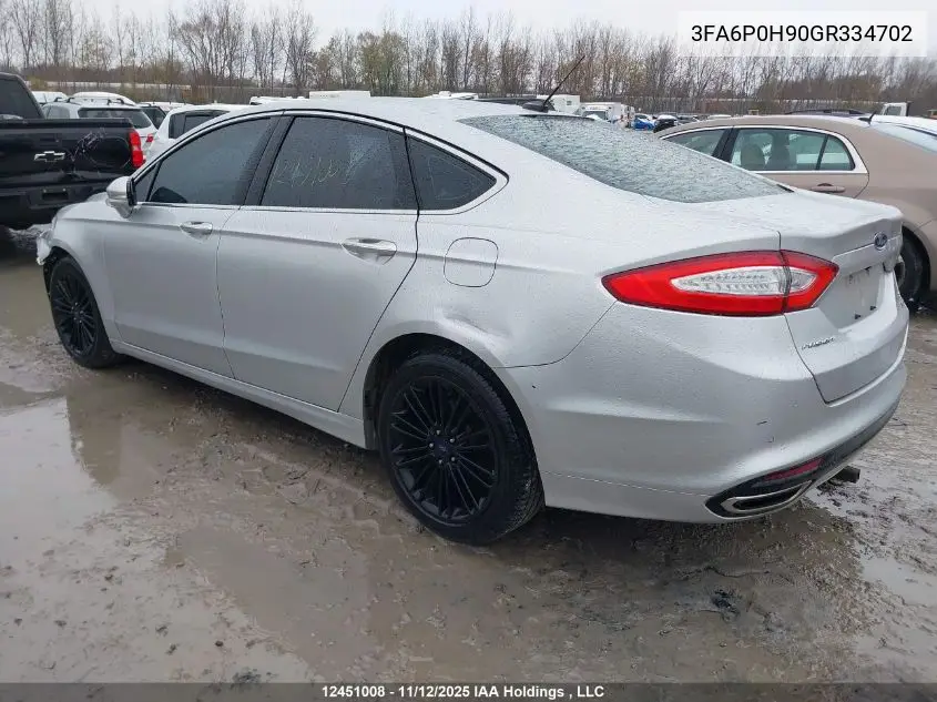 3FA6P0H90GR334702 2016 Ford Fusion Se