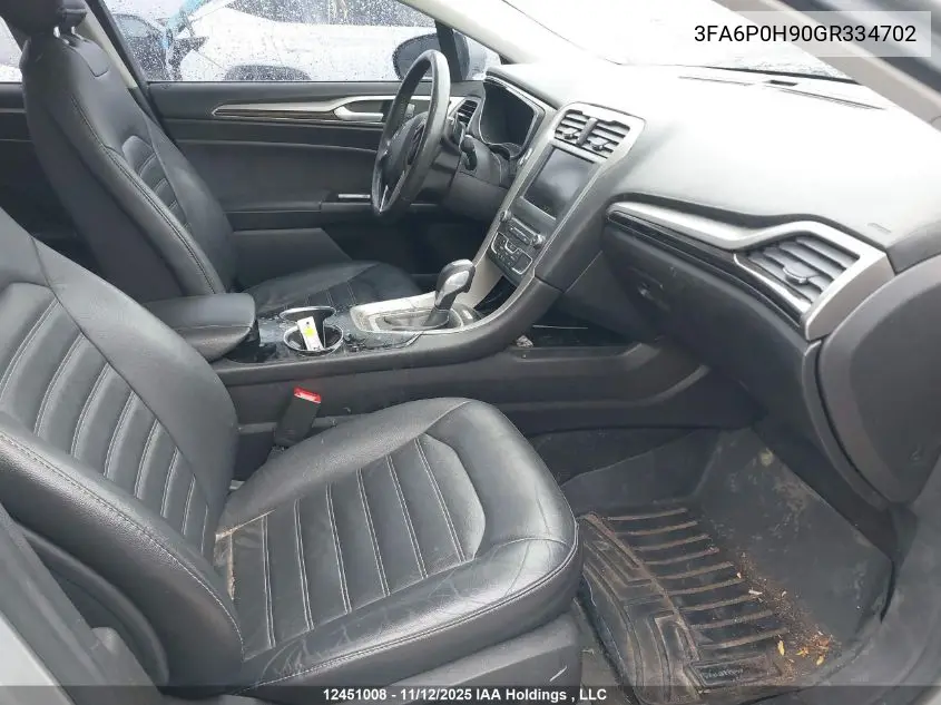 3FA6P0H90GR334702 2016 Ford Fusion Se