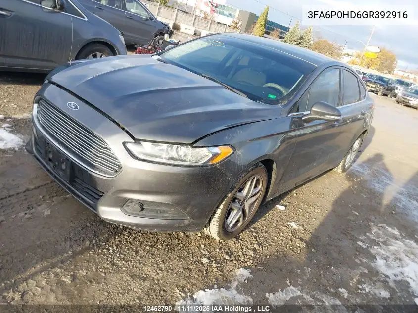 3FA6P0HD6GR392916 2016 Ford Fusion