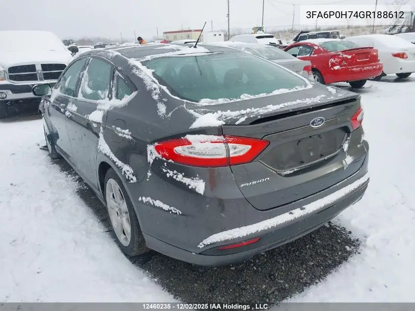 3FA6P0H74GR188612 2016 Ford Fusion