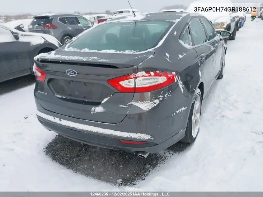 3FA6P0H74GR188612 2016 Ford Fusion