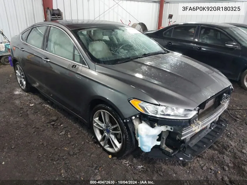 3FA6P0K92GR180325 2016 Ford Fusion Titanium