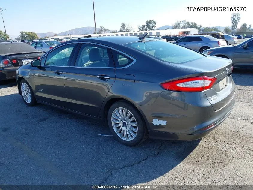 3FA6P0PU4GR165970 2016 Ford Fusion Energi Se Luxury