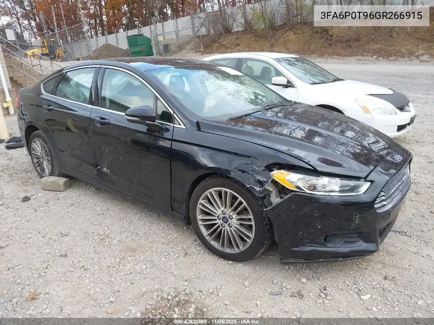 3FA6P0T96GR266915 2016 Ford Fusion Se