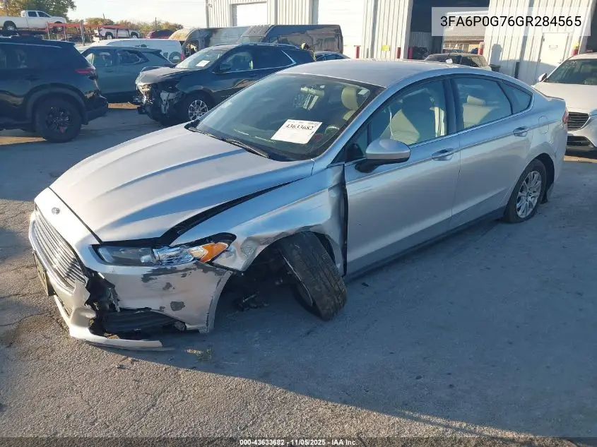 3FA6P0G76GR284565 2016 Ford Fusion S