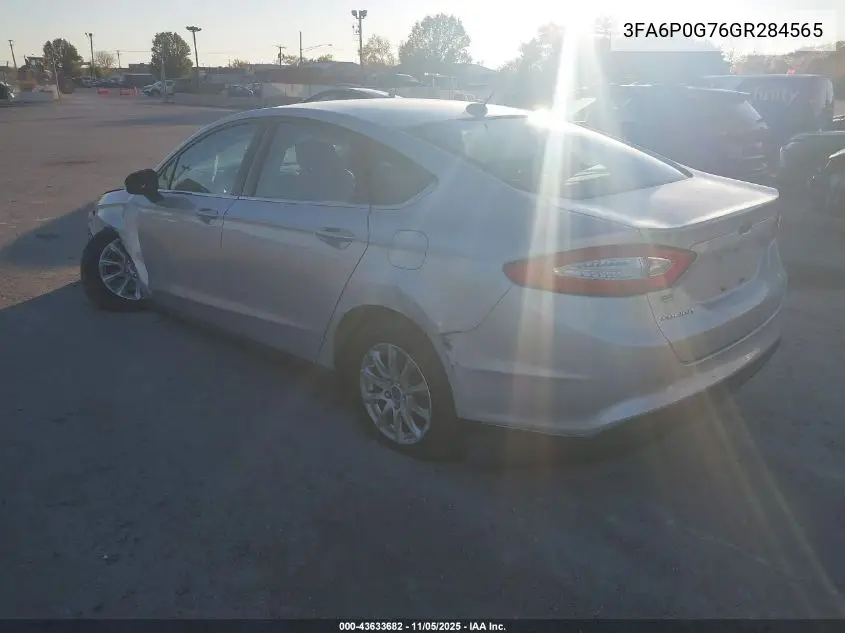 3FA6P0G76GR284565 2016 Ford Fusion S