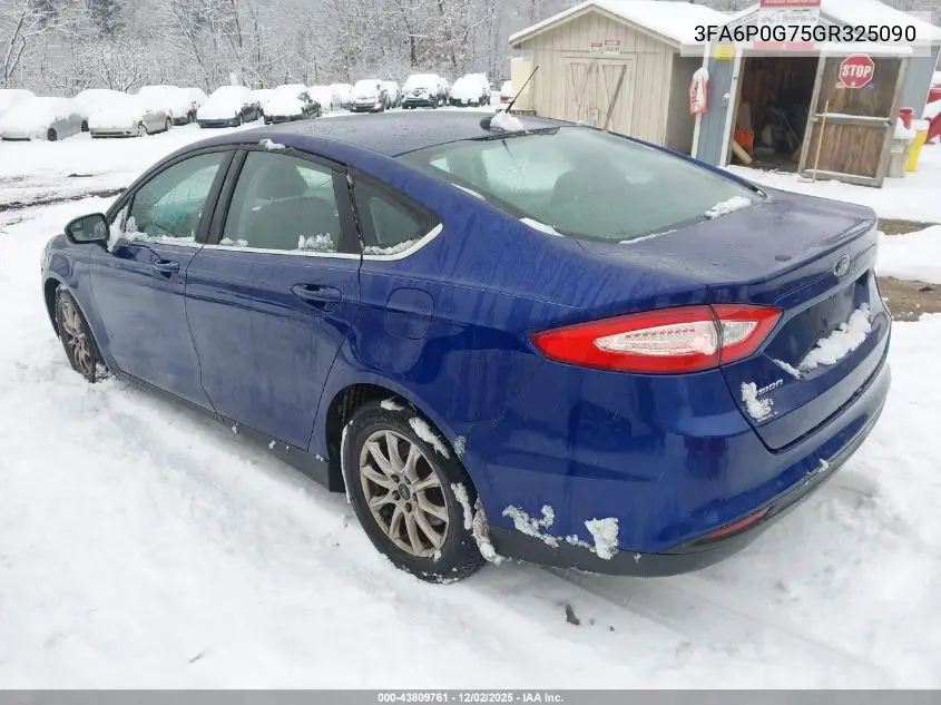 3FA6P0G75GR325090 2016 Ford Fusion S