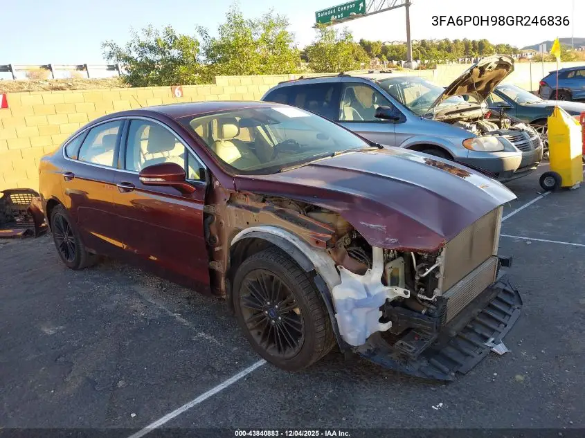 3FA6P0H98GR246836 2016 Ford Fusion Se