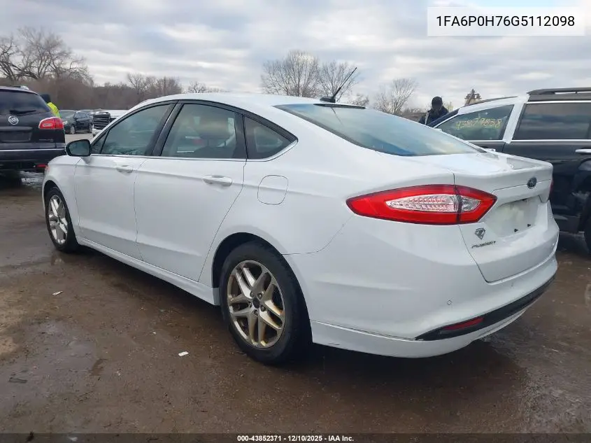 1FA6P0H76G5112098 2016 Ford Fusion Se