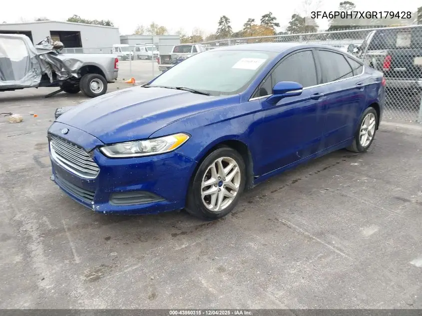 3FA6P0H7XGR179428 2016 Ford Fusion Se