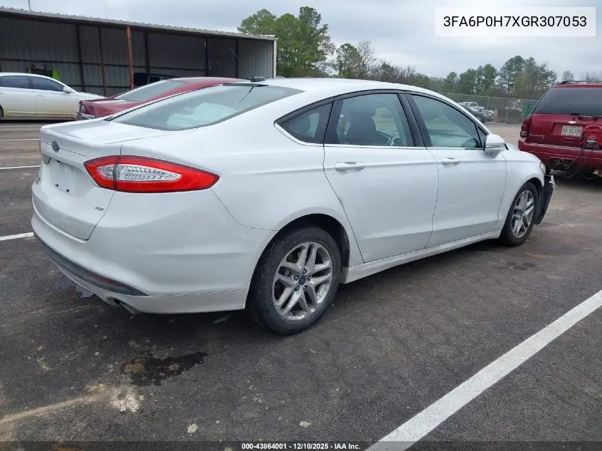 3FA6P0H7XGR307053 2016 Ford Fusion Se