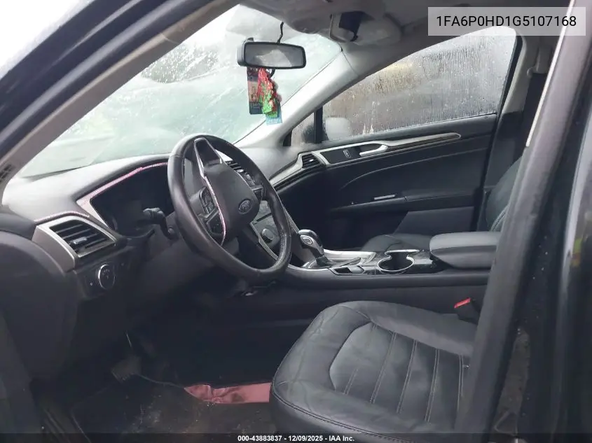 1FA6P0HD1G5107168 2016 Ford Fusion Se