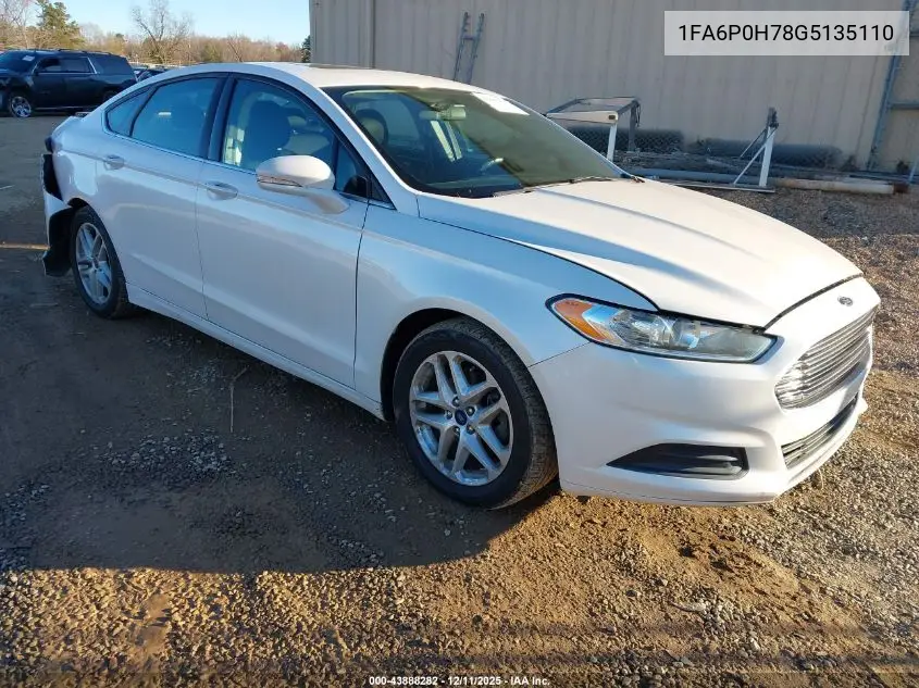 1FA6P0H78G5135110 2016 Ford Fusion Se