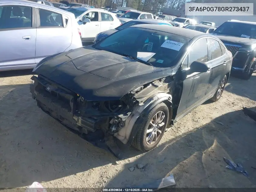 3FA6P0G78GR273437 2016 Ford Fusion S