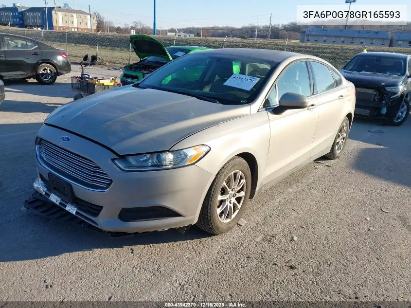 3FA6P0G78GR165593 2016 Ford Fusion S