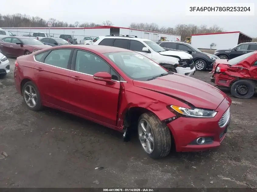 3FA6P0H78GR253204 2016 Ford Fusion Se