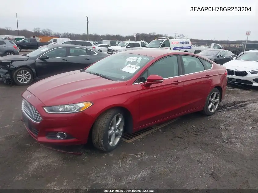 3FA6P0H78GR253204 2016 Ford Fusion Se