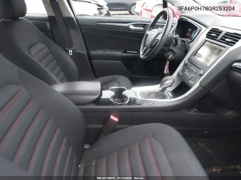 3FA6P0H78GR253204 2016 Ford Fusion Se