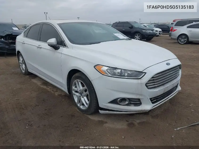 1FA6P0HD5G5135183 2016 Ford Fusion Se
