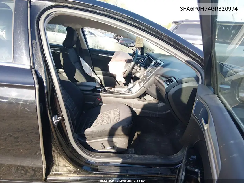 3FA6P0H74GR320994 2016 Ford Fusion Se