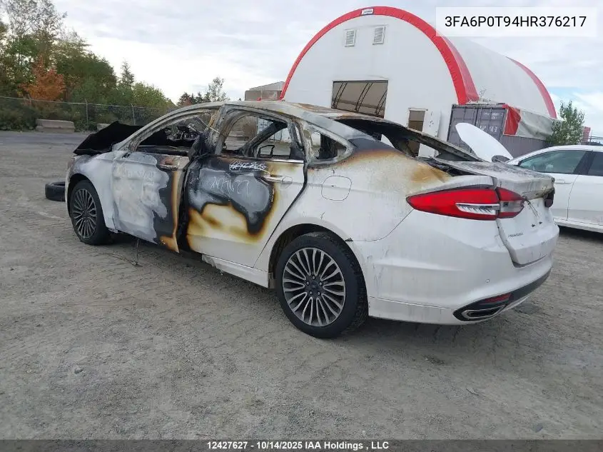 3FA6P0T94HR376217 2017 Ford Fusion Se