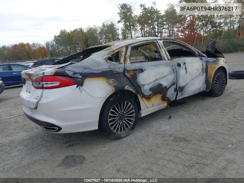 3FA6P0T94HR376217 2017 Ford Fusion Se