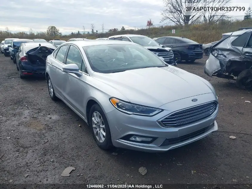 3FA6P0T90HR337799 2017 Ford Fusion Se