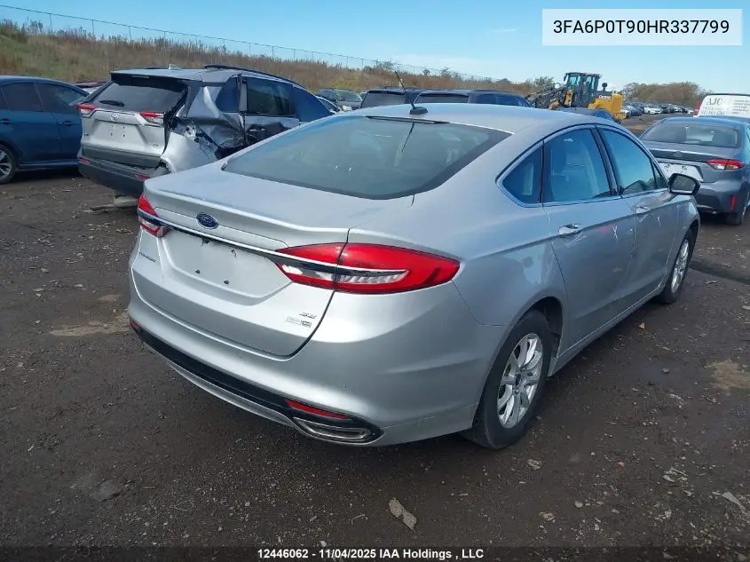 3FA6P0T90HR337799 2017 Ford Fusion Se
