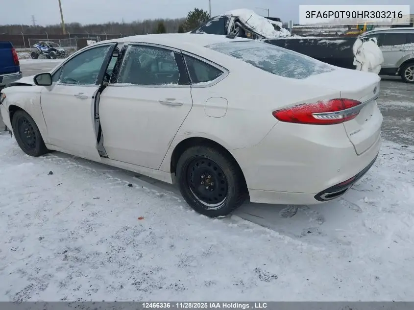 3FA6P0T90HR303216 2017 Ford Fusion Se