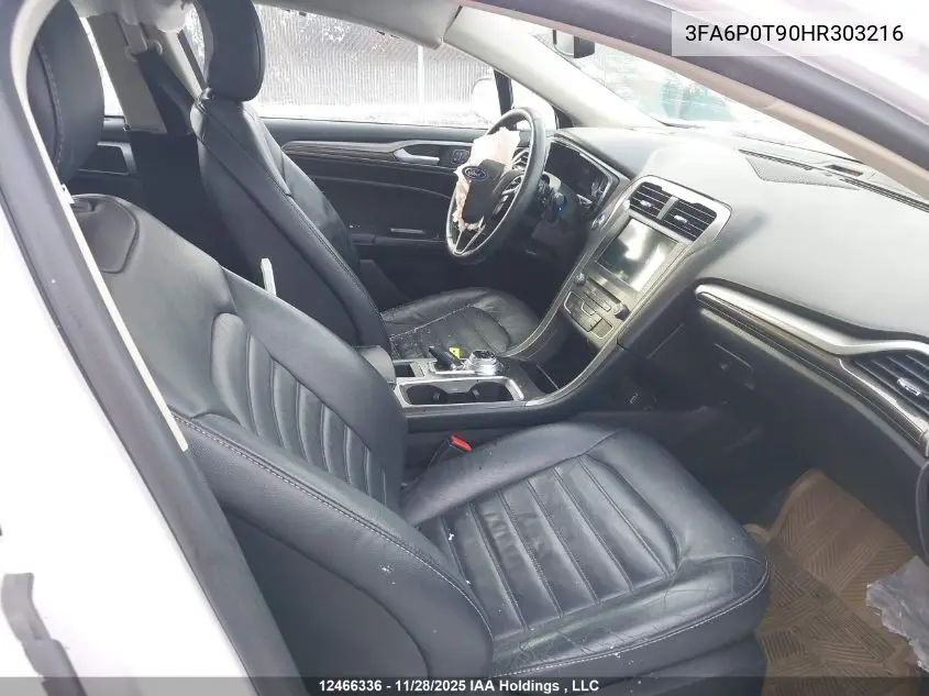 3FA6P0T90HR303216 2017 Ford Fusion Se