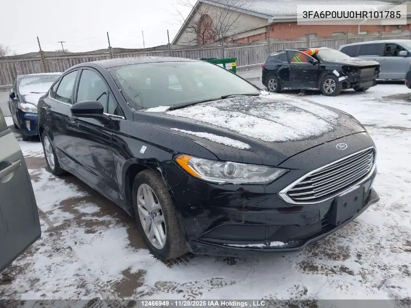 3FA6P0UU0HR101785 2017 Ford Fusion Hybrid S