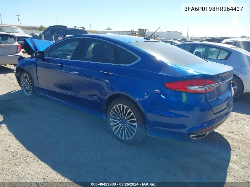 3FA6P0T98HR264407 2017 Ford Fusion Se