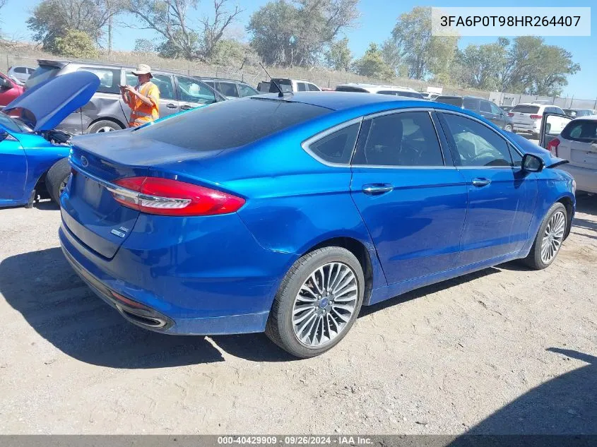 3FA6P0T98HR264407 2017 Ford Fusion Se