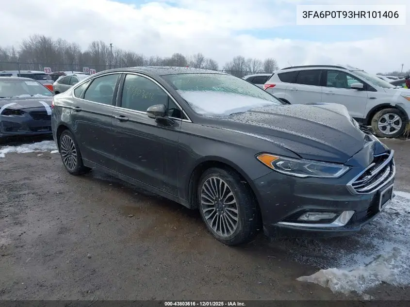 3FA6P0T93HR101406 2017 Ford Fusion Se