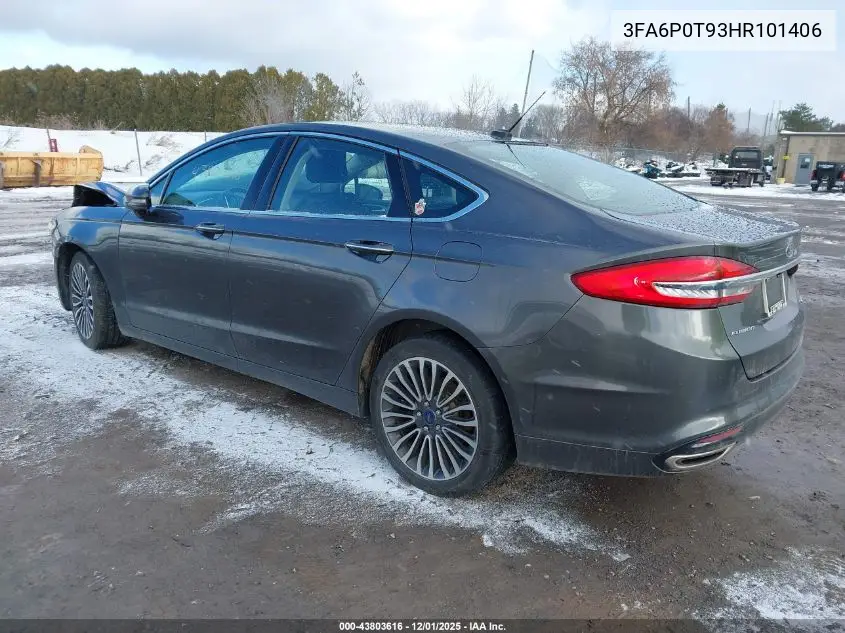 3FA6P0T93HR101406 2017 Ford Fusion Se