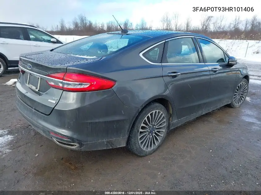 3FA6P0T93HR101406 2017 Ford Fusion Se