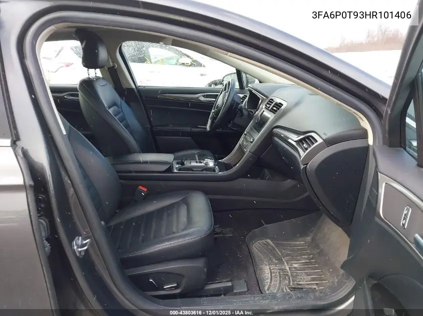 3FA6P0T93HR101406 2017 Ford Fusion Se