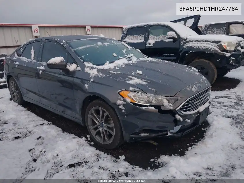 3FA6P0HD1HR247784 2017 Ford Fusion Se