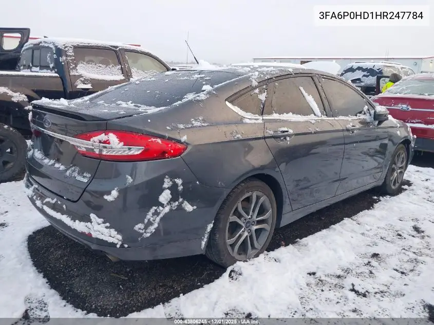 3FA6P0HD1HR247784 2017 Ford Fusion Se