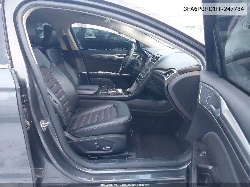3FA6P0HD1HR247784 2017 Ford Fusion Se