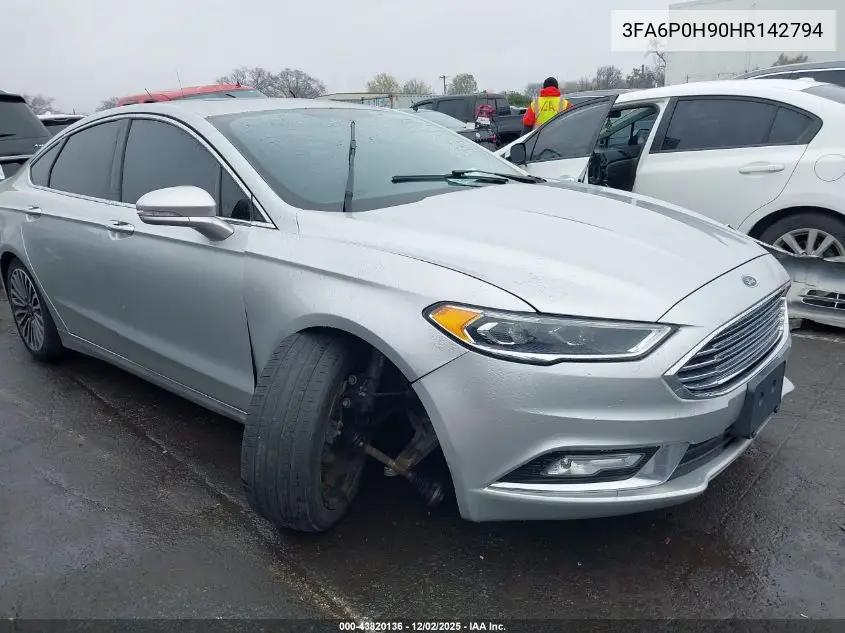 3FA6P0H90HR142794 2017 Ford Fusion Se